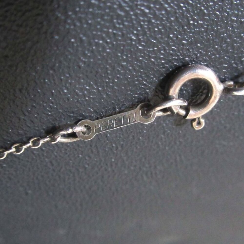 ★SOLD★ Tiffany & Co Elsa Peretti Beans Necklace Pendant 925 SV Silver - Picture 5 of 5
